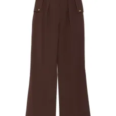 Плиссированные брюки с пуговицами Плиссированные брюки с пуговицами