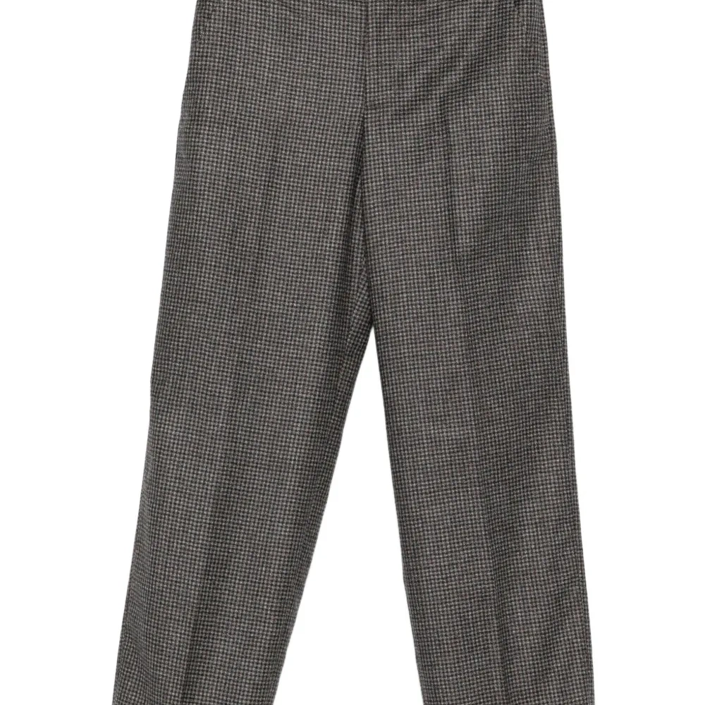 Клетчатые прямые брюки Клетчатые прямые брюки