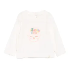 Топ с длинными рукавами и аппликацией