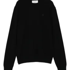 Шерстяной свитер с вышитым логотипом