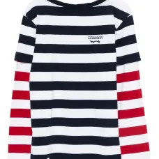 Юбка из футболки в полоску