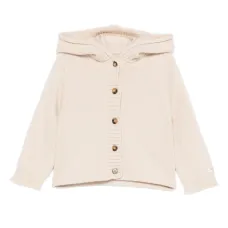 Кардиган с капюшоном на пуговицах