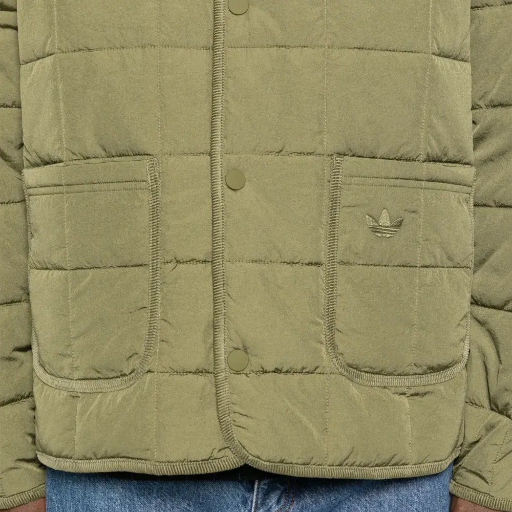 Стеганый жакет на пуговицах