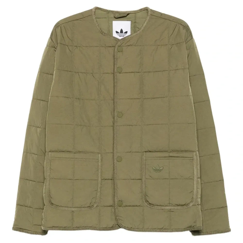 Стеганый жакет на пуговицах