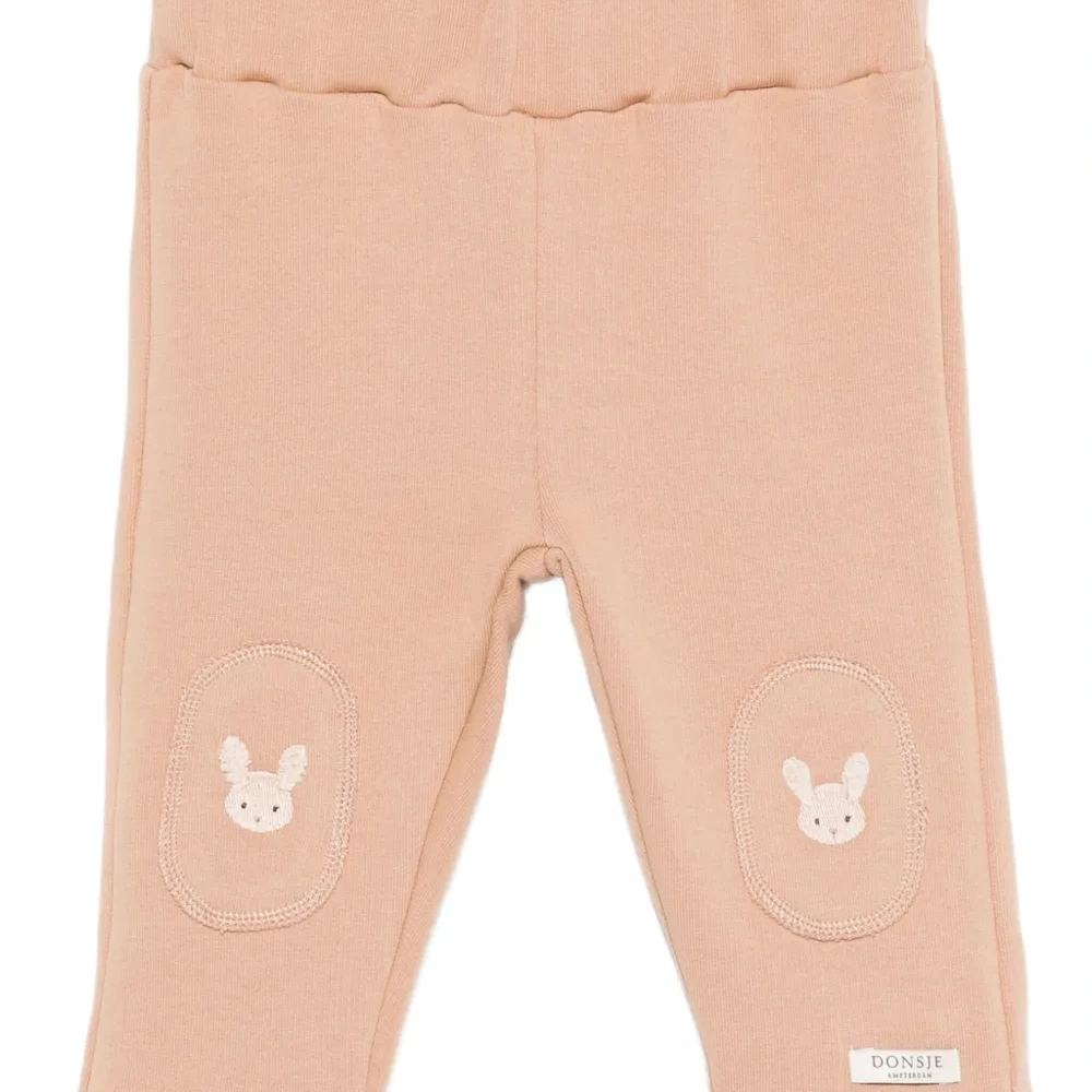 Брюки с аппликацией в виде кролика