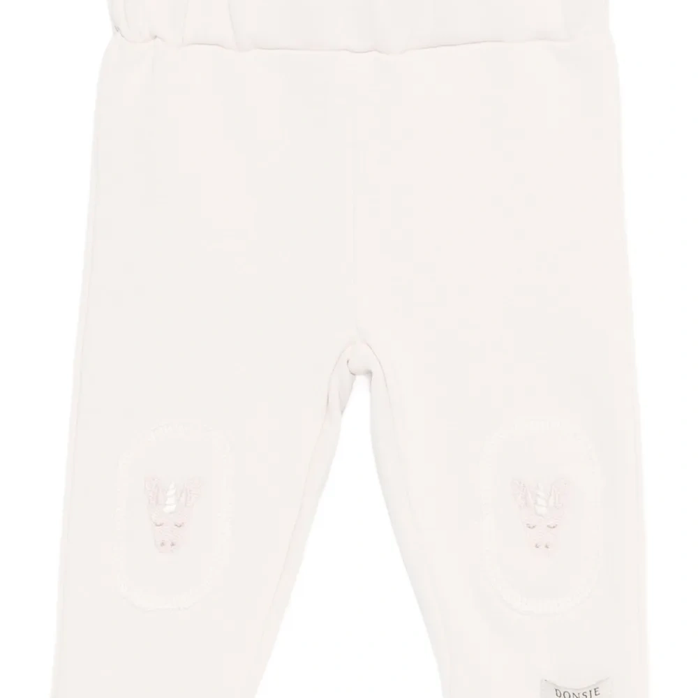 Брюки с украшением в виде единорога