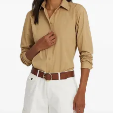 Рубашка с вышитым логотипом