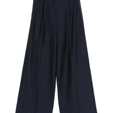 Брюки в тонкую полоску