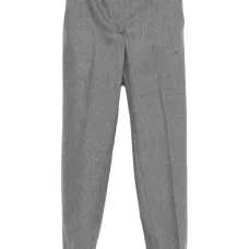 Шерстяные брюки с манжетами