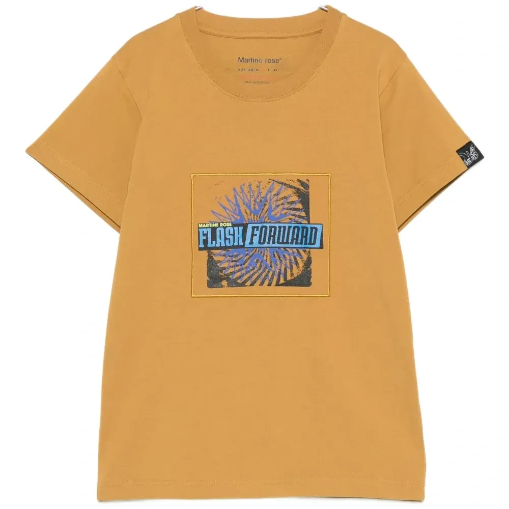 Укороченная футболка с графическим принтом