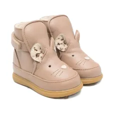 Кожаные ботинки с дизайном в виде мыши