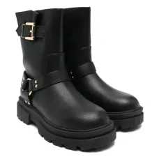 Ботинки на платформе с ремешками и пряжками