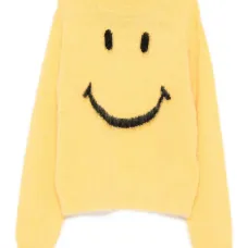 Свитер из мохера с изображением смайлика