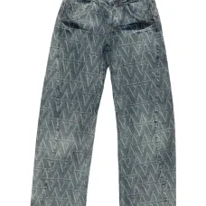 Джинсы с монограммой