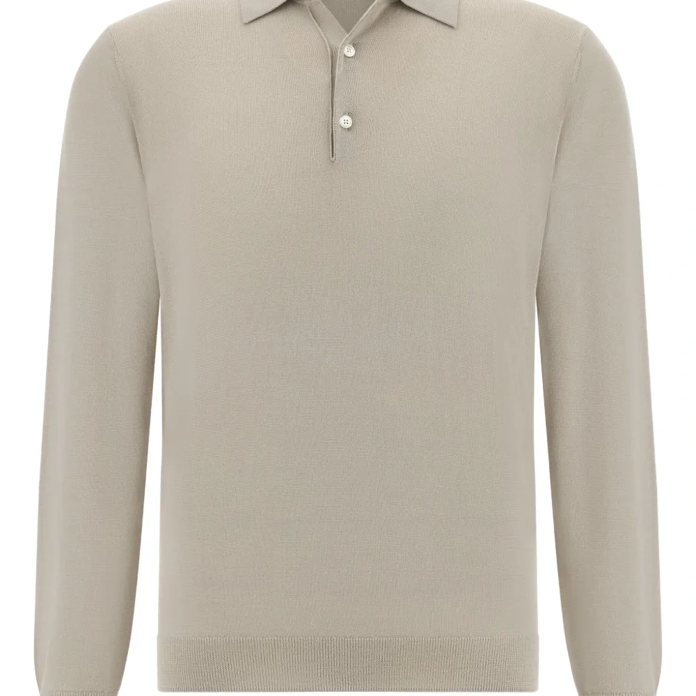 Свитер с длинными рукавами и рукавами поло