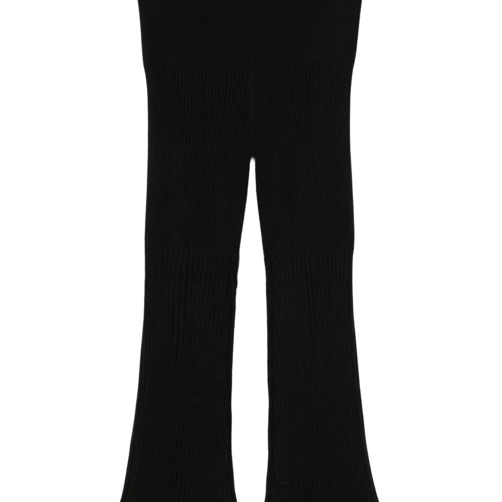 Трикотажные расклешённые брюки