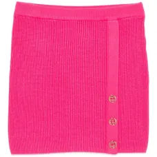 Рифлёная юбка с логотипом на пластине