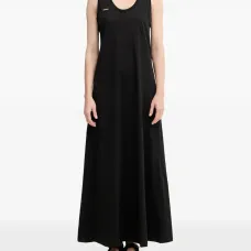 Макси-платье с U-образным вырезом