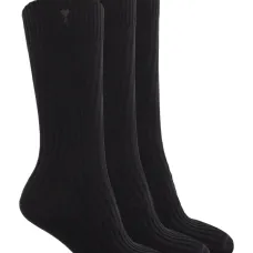 Рифленые носки с логотипом (набор из трех пар)