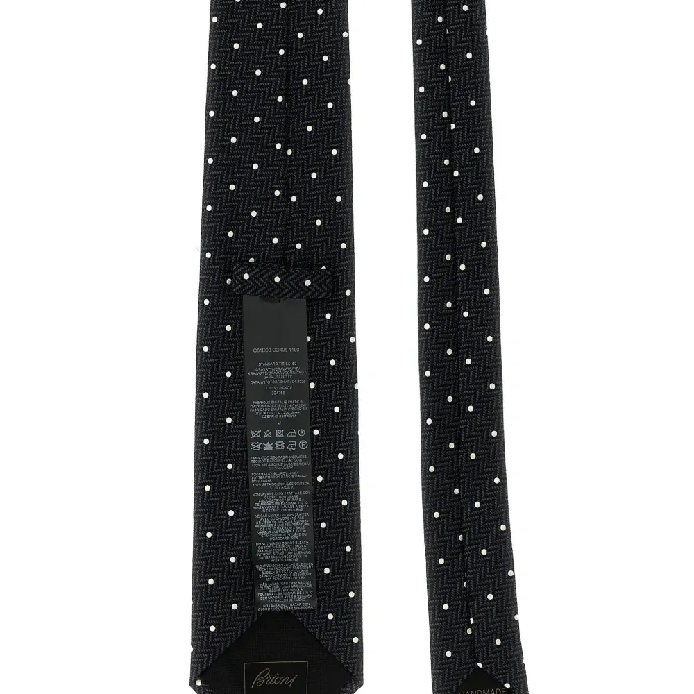 Жаккардовый галстук в горох