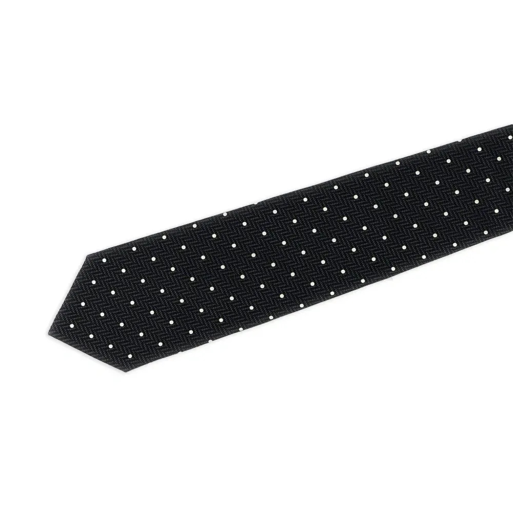 Жаккардовый галстук в горох