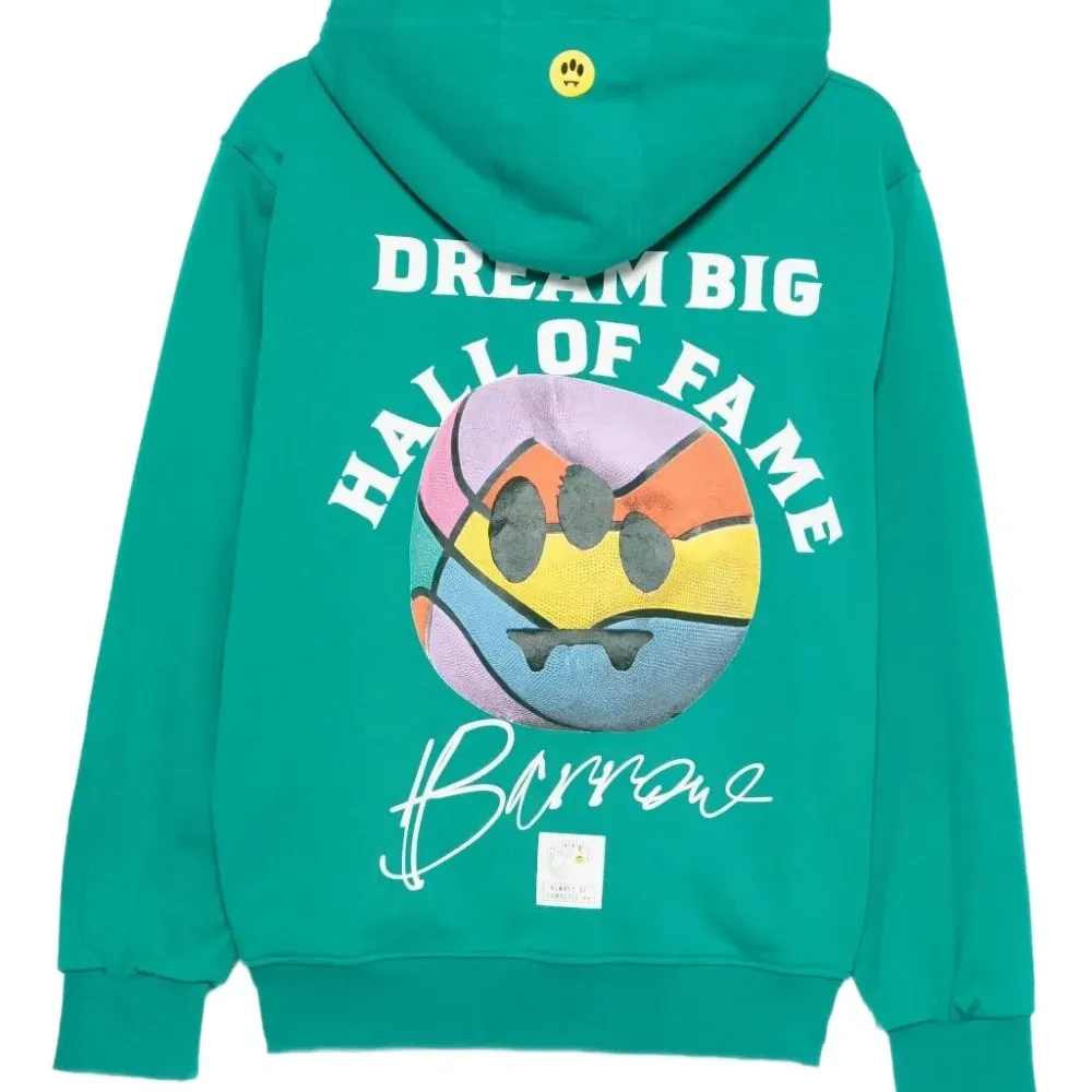 Худи с принтом логотипа и баскетбольным графическим рисунком