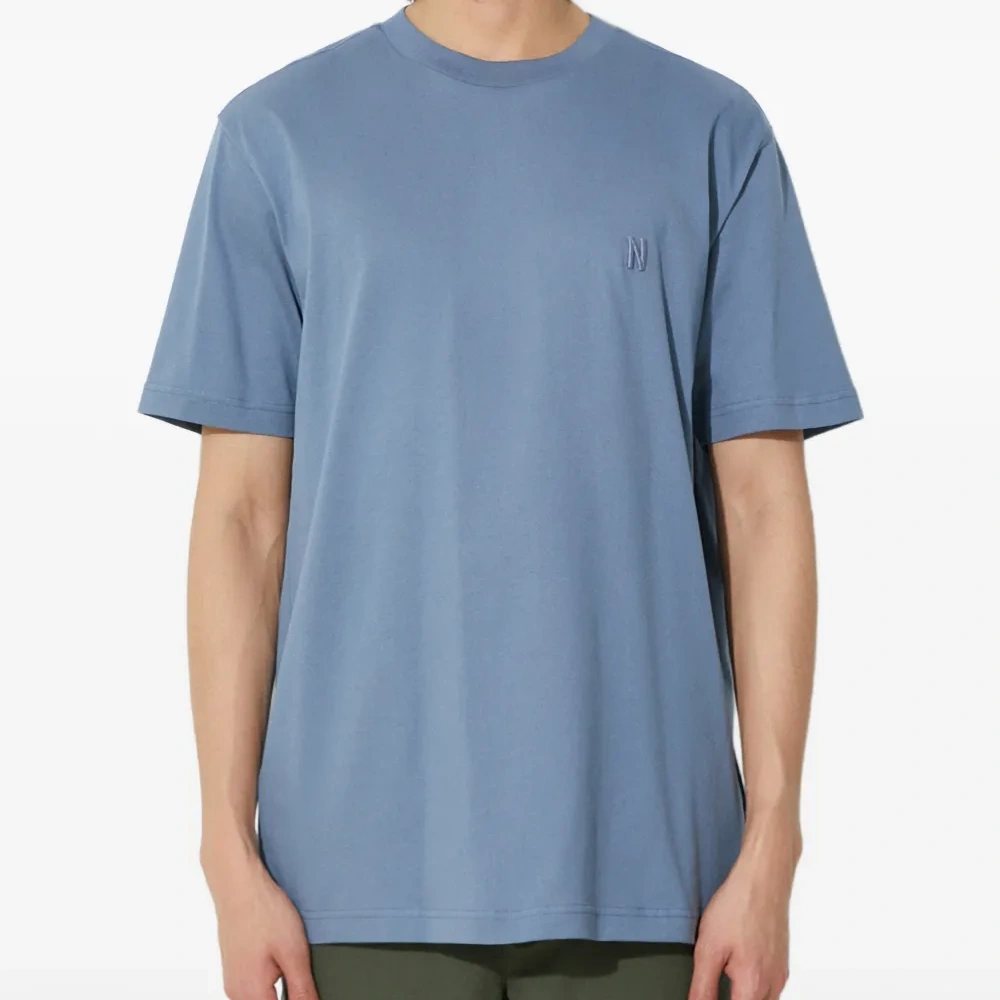 Футболка с короткими рукавами и вышитым логотипом