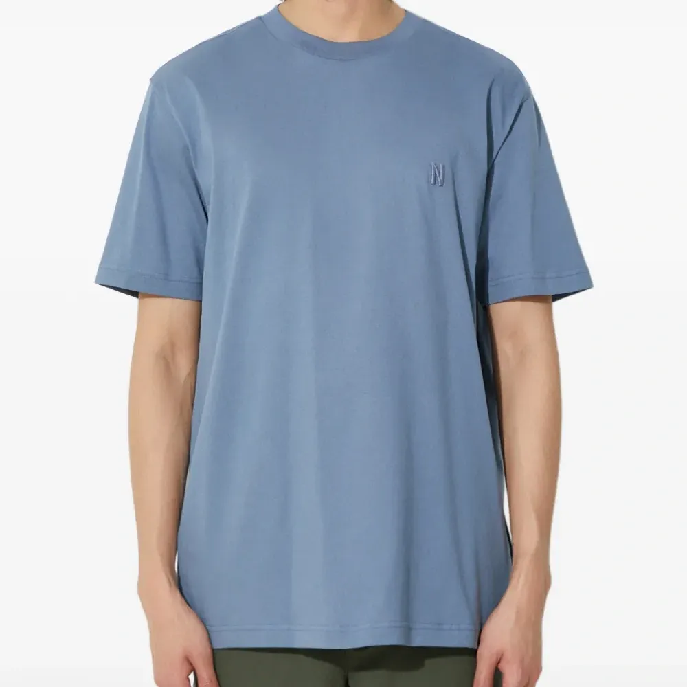 Футболка с короткими рукавами и вышитым логотипом