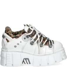 Кеды на платформе с леопардовым принтом