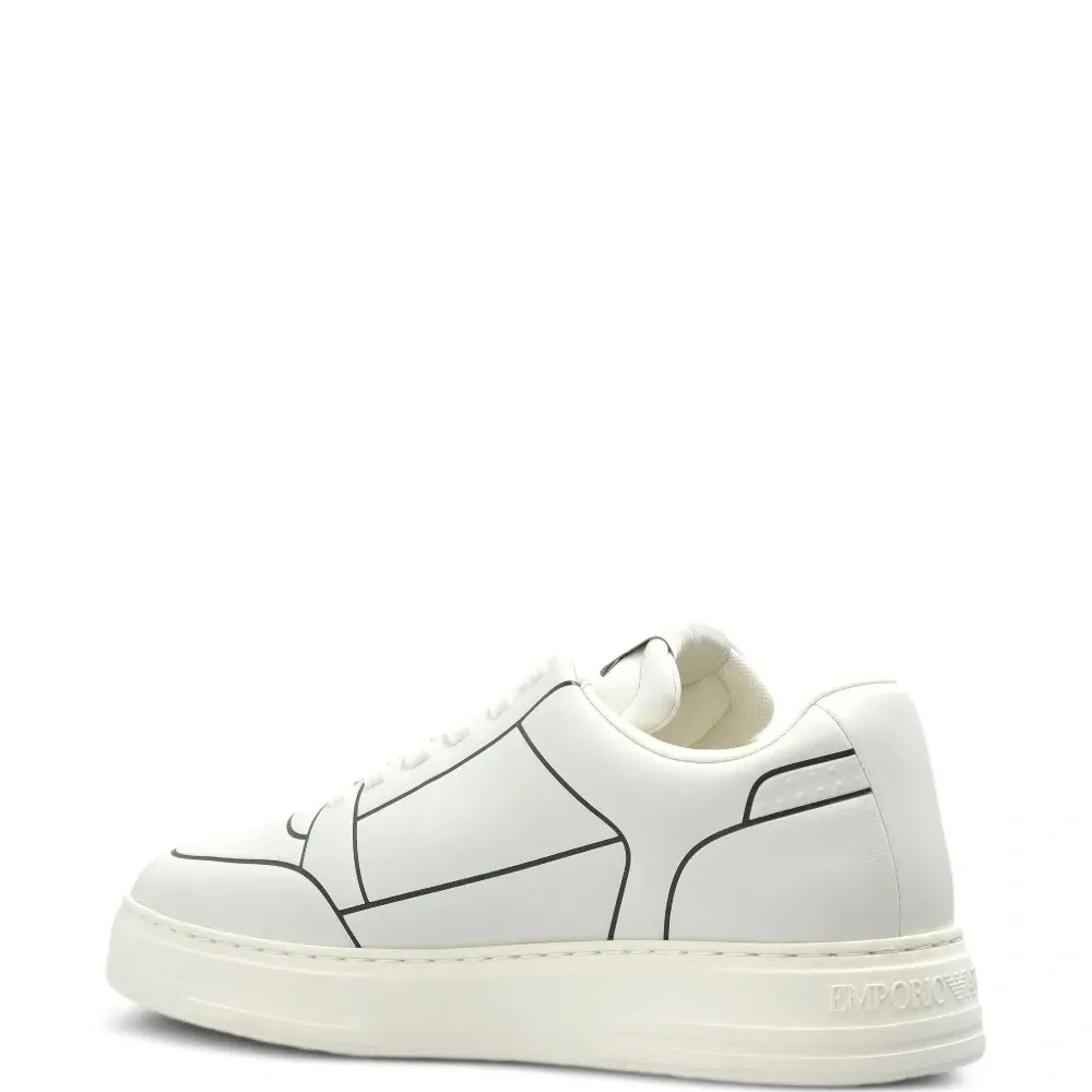 Кроссовки с контурным принтом Кроссовки с контурным принтом