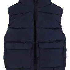 Дутый жилет с карманами