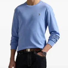 Футболка с длинными рукавами и вышитым логотипом