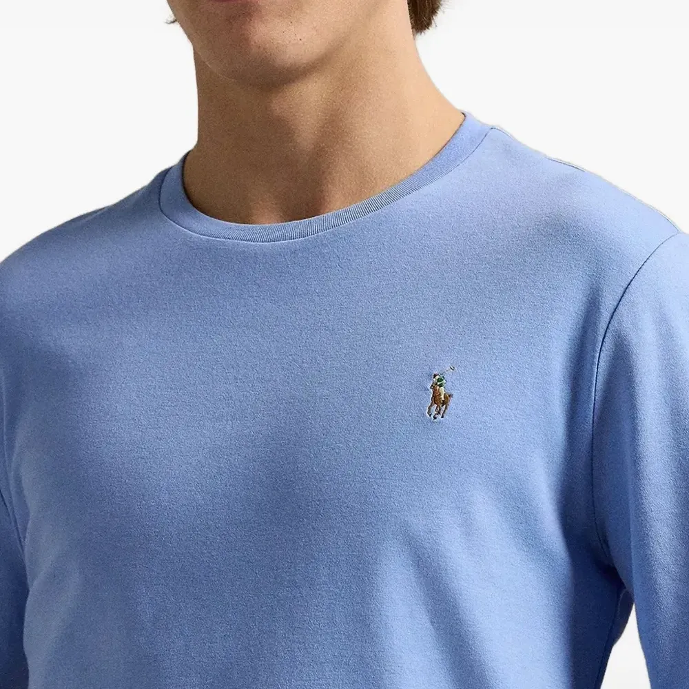 Футболка с длинными рукавами и вышитым логотипом