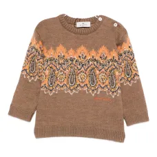 Свитер с круглым вырезом и узором "пейсли"