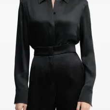 Атласная рубашка