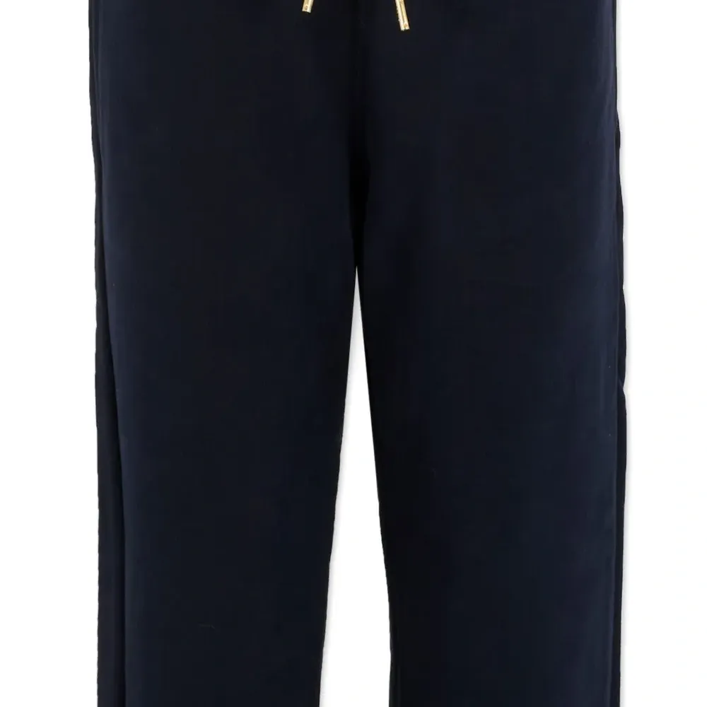 Брюки с манжетами и вышитым логотипом