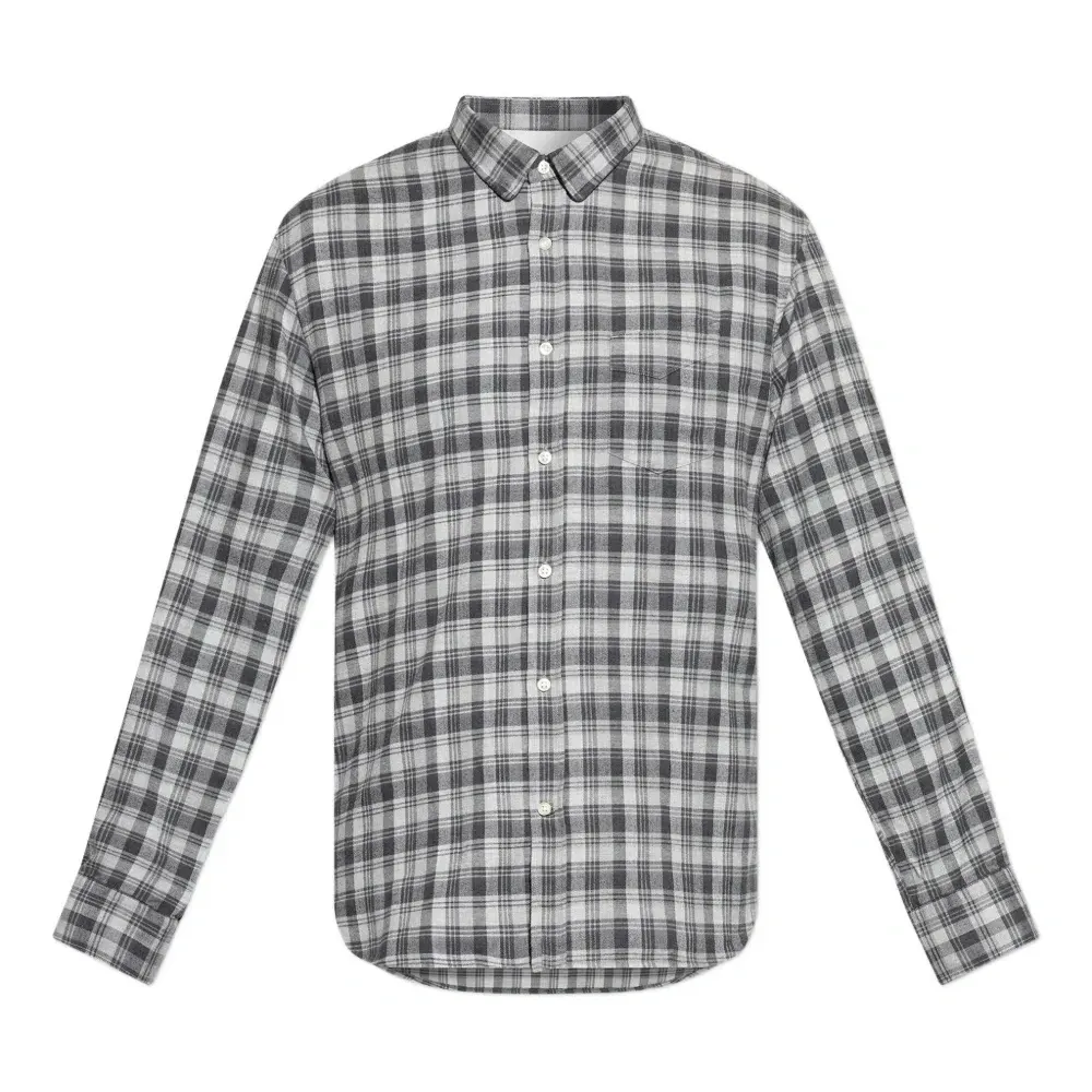 Рубашка в клетку с карманом