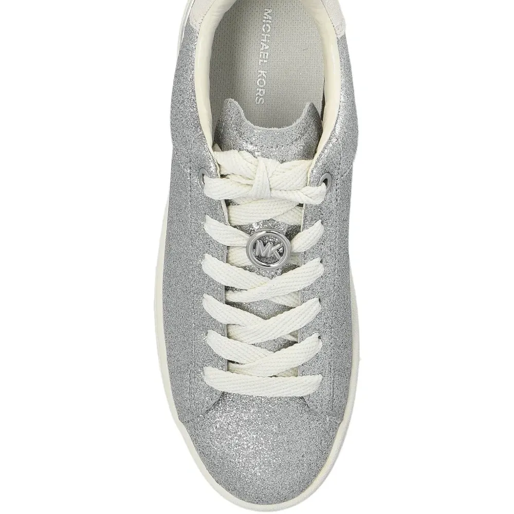 Кроссовки с логотипом и блестящим декором