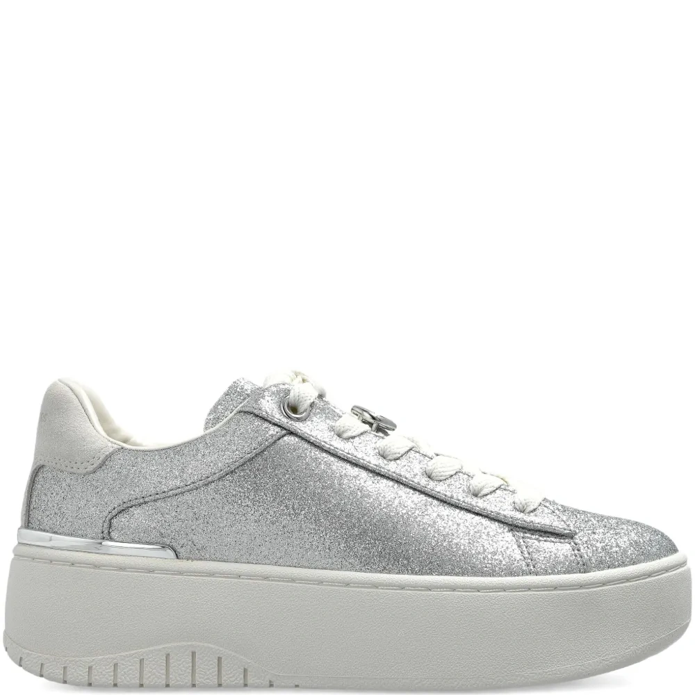 Кроссовки с логотипом и блестящим декором