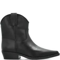 Кожаные ботинки с заострённым носком и каблуком 40 мм Кожаные ботинки с заострённым носком и каблуком 40 мм