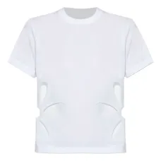 Футболка с цветочными вырезами