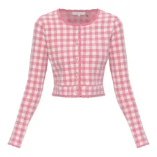 Кардиган с жемчужными пуговицами