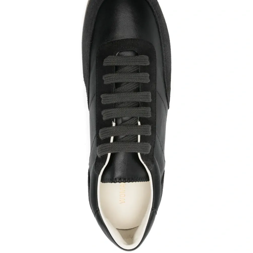 Кожаные кроссовки