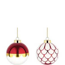 Набор из двух рождественских шаров Набор из двух рождественских шаров