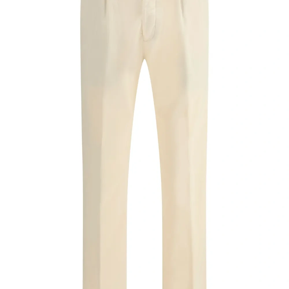 Плиссированные брюки на пуговицах