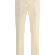 Плиссированные брюки на пуговицах