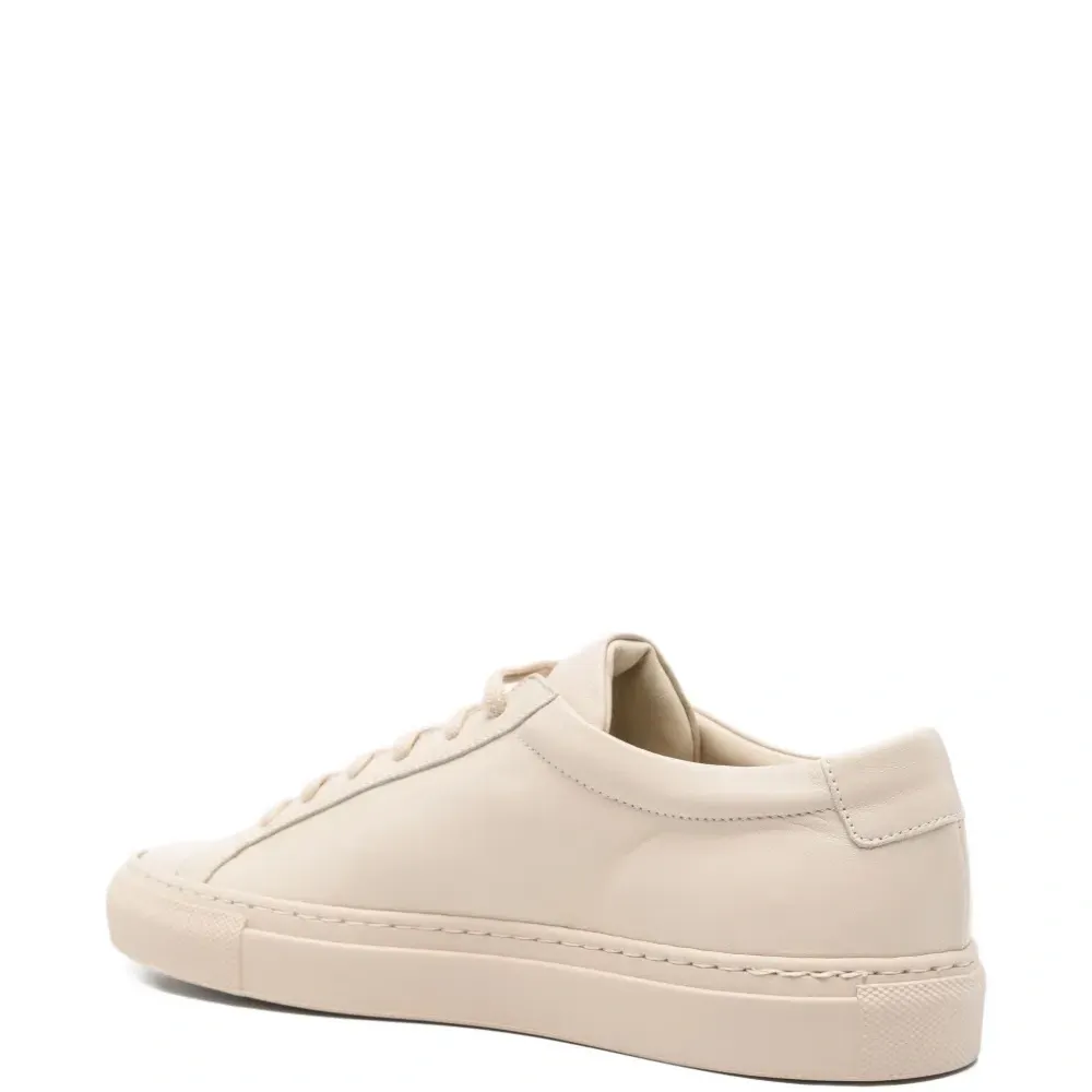 Кожаные кеды на шнуровке