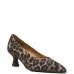 Туфли-лодочки с леопардовым принтом и острым носком, каблук 60 мм