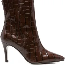 Сапоги с заострённым носком под крокодила