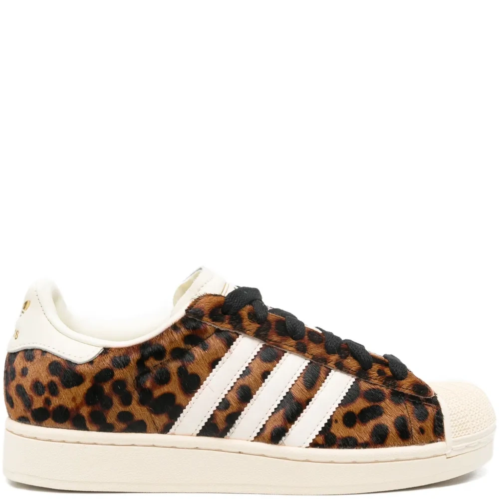 Кроссовки Superstar с леопардовым принтом
